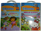 Vtech Vreader Pink Animated E-book Tablet Learning System   2 Games Works Fine  