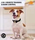 650 Yard Remote 2 Dog Training Shock Collar  Auto Anti Bark For All Dog Size