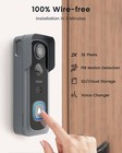 Iegeek Wireless Doorbell Camera 2k Video Doorbell With Chime Ringer Wifi Bell
