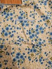 Vintage Bib Kitchen Apron Blue Floral Cottagecore Granny Mint Great Condition 