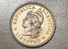 1957 Argentina 5 Centavos Unc 