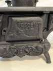 Vintage Crescent Miniature Cast Iron Stove Antique Toy Free Shipping