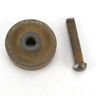 Vtg Antique Singer Treadle Sewing Machine Base Cast Iron Wheel   Axle Pin