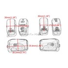 6pcs Black Hand Control Switch Housing Button Caps For Harley Road King I 96-13