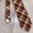 Vintage Glengala Tie Necktie Mens Wool  Scotland 3  Slim Narrow Skinny 60s 70s