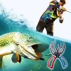 2pcs Fish Tackle Gripper Grabber Grab 3 Claws Tool Non-slip Fishing Grip Holder