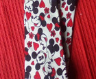 Vtg Neck Tie Disney Mickey minnie Mouse red Hearts Honey Fashions New York