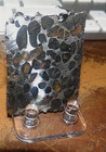 1- 24 Gm Sericho Pallasite Meteorite Slice  Kenya Translucent Olivine Std  Jal