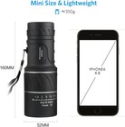 16x52 Monocular Telescope - High Power Starscope Monocular - Waterproof