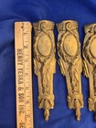 Antique French Gilded Bronze Furniture Pediment Decoration Set Of 4