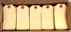 Box Of 1000 4 1 4  X 2 1 8  Manila Shipping Tags Plain Unstrung 10 Pt G30041 New