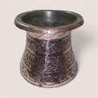 Ant6 Antique Ottoman Turkish Hand-engraved Copper Boiler  Arabic Calligraphy