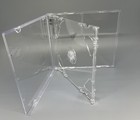 3 Pcs New Rare 10 4mm Double  2  Cd Jewel Case  Clear  Psc36-2cdprint Made In Us