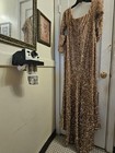 Womens Dress Gold Glitter Sequin   Long Evening Formal 1x Party Size 1x