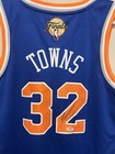 Karl Anthony Towns Signed New York Knicks Nba Finals Jersey Autographed Psa dna