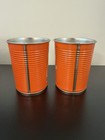 San Diego Padres Tin Metal Cups Orange   Collectible   2 Cups