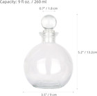 Decorative Glass Bottle - 9 Fl Oz  Potion Bottle  1 Set W glass Stopper 
