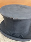 Antique Victorian 19th C  Silk Top Hat Chapeau Imperial Paris Detroit Mi