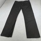 Levis 501 Jeans Mens 40x32 Black Dark Wash Button Fly Straight Original Denim
