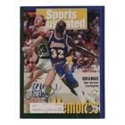 Framed Magic Johnson   Larry Bird Signed Sports Illustrated Beckett And Bird Coa