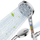 6 Spray Settings High Pressure Shower Head With Filter  Handheld Rainfall Combo