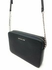 Michael Kors Jet Set Item Large East West Black Silver Crossbody Bag  378