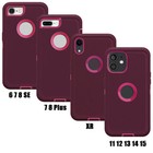 For Iphone 6 7 8 Xr 11 12 13 14 15 17 Pro Max 16e Se Phone Case Shockproof Cover
