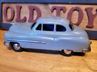 Very Nice Vintage 1950 s Gray Fat Bodied Tin Friction Powered  Sedan