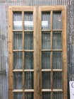Antique French Double Doors  34 5x93 5  10 Glass Pane Doors  European Doors G148