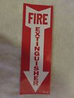             1-sign  4  X 12 Self-adhesive Vinyl  fire Extinguisher Arrow  Sign  new