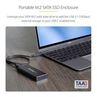 Startech M 2 Ngff Sata Enclosure - Usb 3 1  10gbps  With Usb-c Cable
