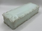 Antique Glass Glove Trinket Jewelry Vanity Dresser Covered Box Victorian 1890