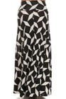 Plus Size High Waist Venezia Print Maxi Skirt 1x2x3x