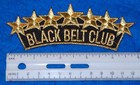 Various Black Belt   Black Belt Club Embroidered Patches  New