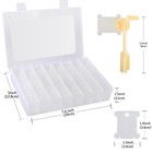 Embroidery Floss Organizer Bobbin Winder 24 Compartments 40 Hard Plastic Bobbins
