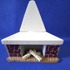 Vintage Lundby Dollhouse Furniture Corner Fireplace  1 16  Mcm