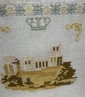Antique 1800s Sampler School Girl Unframed 23x23 Maggie Dick Age 13 Grosshill