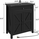 20 Gallon Fish Tank Stand With Power Outlets  Farmhouse 20-29gl Black