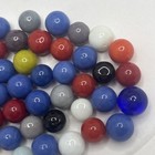 Vintage Bright Color Glass Marbles Lot Of 50 Peewee Size Ii Some Imperfections