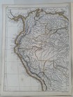 South America Continent C 1854 Lowry Cerographic Antique Map