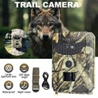 2pack 24mp Trail Camera Monitoring Infrared Hunting Camera Wild Animal Detector