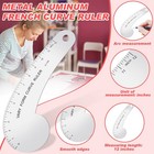Vary Form Curve Ruler Solid Aluminum French Hip Curve Ruler For Measuring Sew   