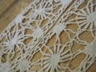 Antique Trim Bobbin Lace Deco Linen H Done   2 Yards 