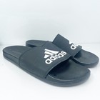 Adidas Mens Adilette Cloudfoam Plus Cg3425 Black Slip On Slide Sandals Size 14