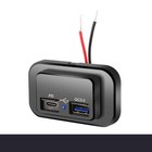 12-24v 4 8a Dual Usb Pd Qc3 0 Car Boat Rv Fast Charger Socket Led Power Outlet