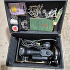 Vtg Singer Featherweight 221-1 Sewing Machine Portable Case  Accessories  Manual