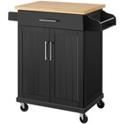 Kitchen Island Cart With Spice Rack Storage Rolling Kitchen Cart  Used