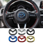 Steering Wheel Decor Abs Emblem Cover Sticker For Mazda Cx5 Cx9 Rx7 Mx5 Cx3 Cx7