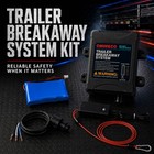 Trailer Brake Breakaway Kit 12v Battery With Switch Led Monitor Ip65 Universal