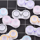 15 Pack Clear Cute Contact Lens Case Box Holder Container Storage Kit
